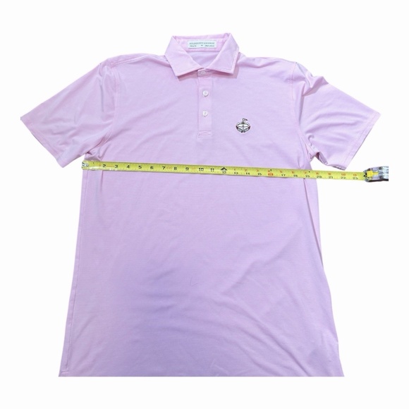 Holderness & Bourne Pink Striped Short Sleeve Golf Polo Shirt Men's Size M - Picture 4 of 8